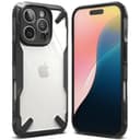 Ringke Fusion-X Compatible with iPhone 16 Pro Case Cover Transparent Hard Back Soft Flexible TPU Bumper Scratch Resistant Shockproof Protection iPhone 16 Pro Back Phone Cover- Black