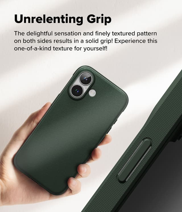 كفر ايفون 16 بلس للحماية من الصدمات باللون الأخضر الغامق رينجكي Ringke Onyx Case Compatible with iPhone 16 Plus