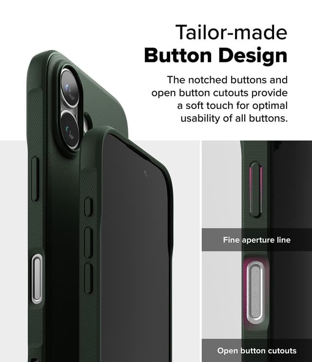 كفر ايفون 16 بلس للحماية من الصدمات باللون الأخضر الغامق رينجكي Ringke Onyx Case Compatible with iPhone 16 Plus