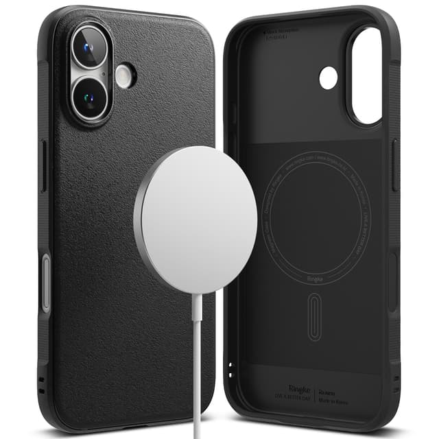 كفر ايفون 16 بلس ماج سيف للحماية من الصدمات أسود رينجكي Ringke Onyx Magnetic Compatible with iPhone 16 Plus Case