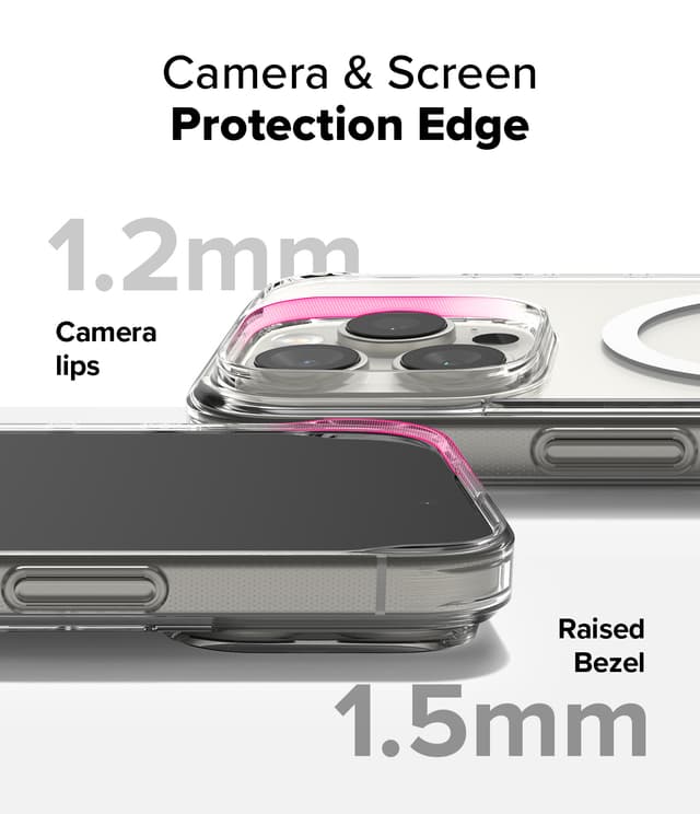 Ringke Fusion Magnetic Case Compatible with iPhone 16 Pro Max Case Cover [Strong Magnet] [Military-Grade Protection] Anti-Fingerprint Rugged Shockproof Protective Phone Cover- Clear