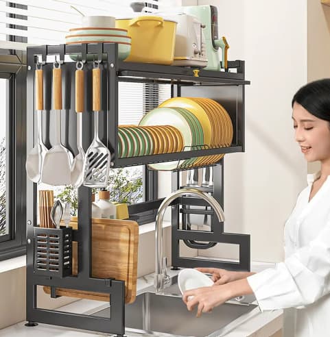 Over Sink Dish Drying Rack