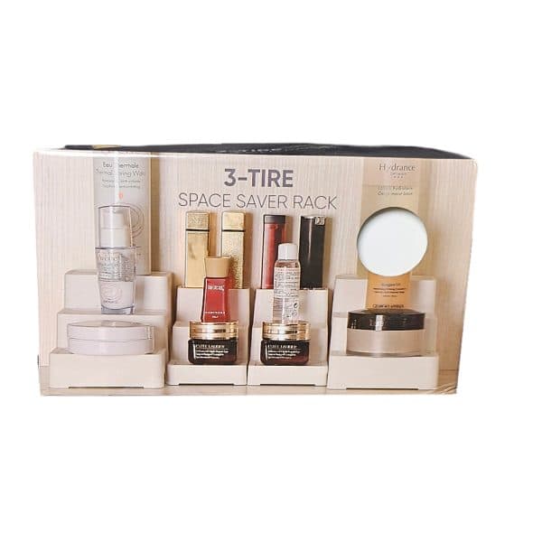 4-Pieces Cabinet Storage Rack 3-Tiers