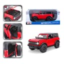 1:18 Ford Bronco Wildtrak Red Officially Licensed Scaled Replicas of Collectible Diecast Metal Models with Exquisite Interior and Exterior Detailing for All Age. - 715183