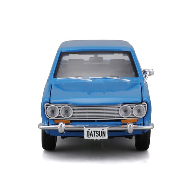 1:24 1971 Datsun 510 Blue Officially Licensed Scaled Replicas of Collectible Diecast Metal Models with Exquisite Interior and Exterior Detailing for All Age.