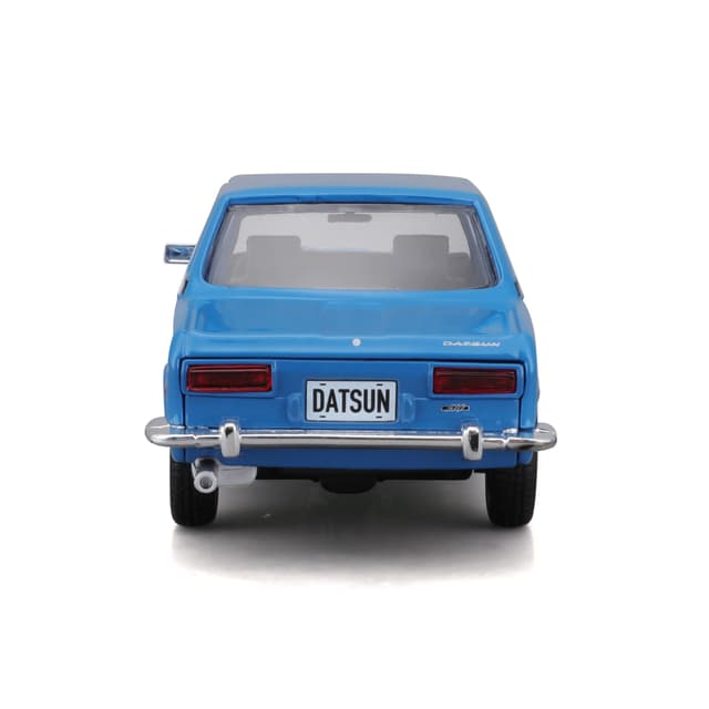 1:24 1971 Datsun 510 Blue Officially Licensed Scaled Replicas of Collectible Diecast Metal Models with Exquisite Interior and Exterior Detailing for All Age.