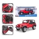 1:18 Se (A)-Jeep Wrangler Rubicon Red Officially Licensed Scaled Replicas of Collectible Diecast Metal Models with Exquisite Interior and Exterior Detailing for All Age. - 715231