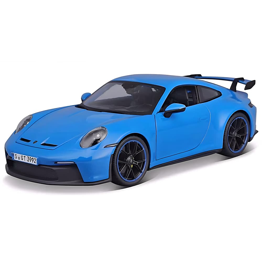 لعبة سيارة معدن 1:18 بورشه 911 جي تي 3 أزرق مخطط Maisto Porsche 911 GT3 Diecast Model