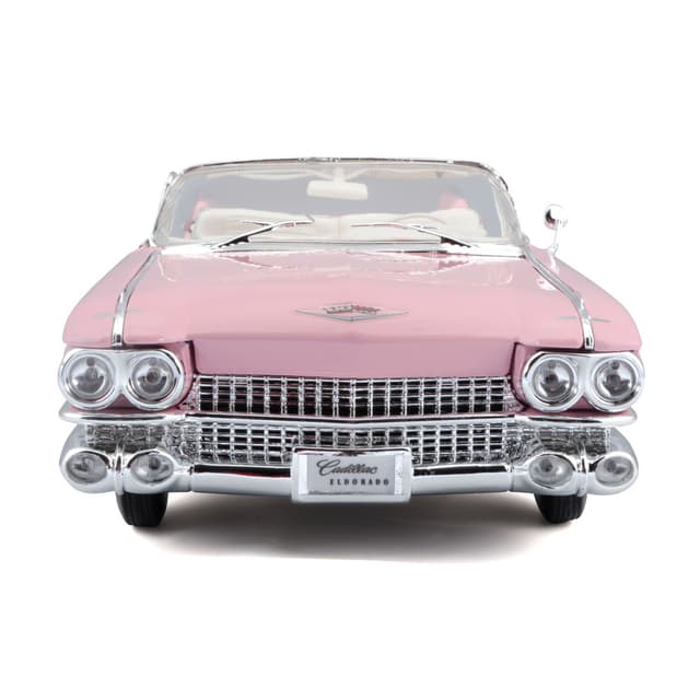 1:18 Pe (A)-1959 Cadillac® Eldorado™ Biarritz Pink Officially Licensed Scaled Replicas of Collectible Diecast Metal Models with Exquisite Interior and Exterior Detailing for All Age.