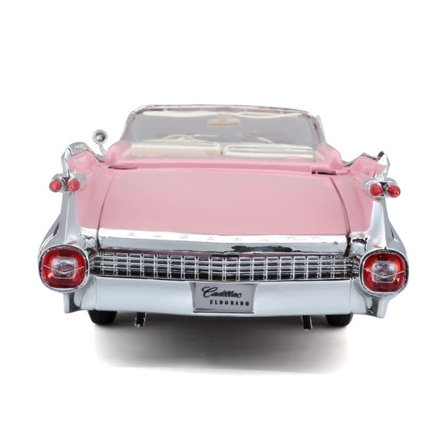 1:18 Pe (A)-1959 Cadillac® Eldorado™ Biarritz Pink Officially Licensed Scaled Replicas of Collectible Diecast Metal Models with Exquisite Interior and Exterior Detailing for All Age.