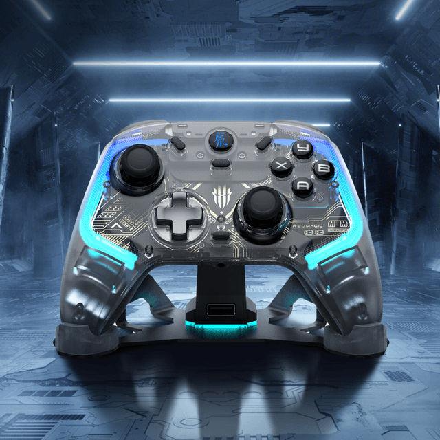 يد تحكم لاسلكية ريد ماجيك مع قاعدة شحن 860 مللي أمبير Redmagic Cyber Gamepad With Charging Dock