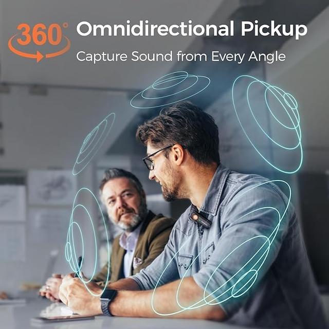 ميكروفون لاسلكي للجوال​ هوهم 850 مللي أمبير Hohem Mic-01 Wireless Lavalier Microphone