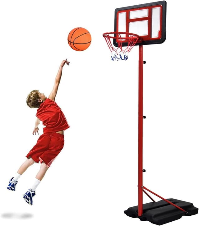 SkyLand Basketball Hoop and Stand Set Adjustable Height 145-250 cm