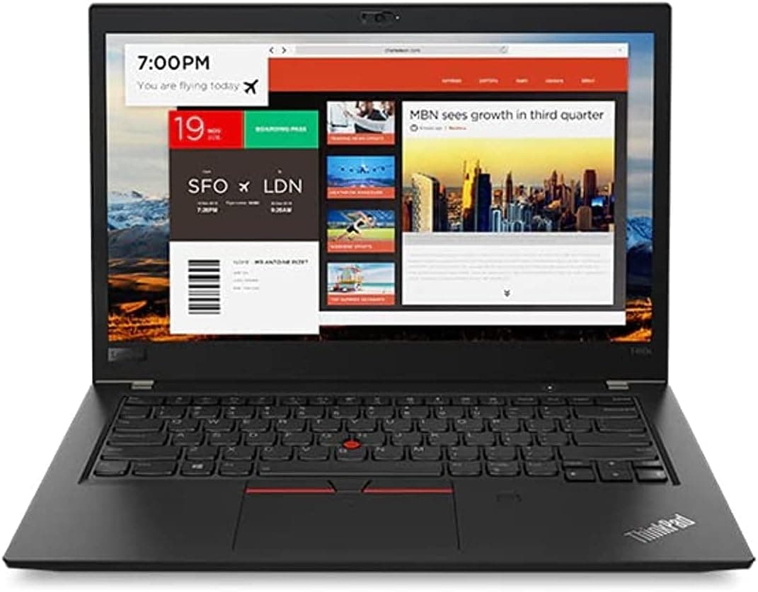 Renewed ThinkPad T480s Laptop With 14-Inch FHD Display,Core i7/8th Generation/16GB RAM/512GB SSD/Intel HD Graphics English Black