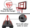 SkyLand Basketball Hoop and Stand Set Adjustable Height 145-250 cm