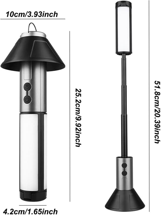Rechargeable Telescopic Camping Light 3000mAh