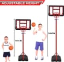 SkyLand Basketball Hoop and Stand Set Adjustable Height 145-250 cm