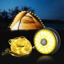 سلسلة اضاءة زينة مع مصباح ليد مدمج للرحلات Rechargeable Outdoor Camping Light String