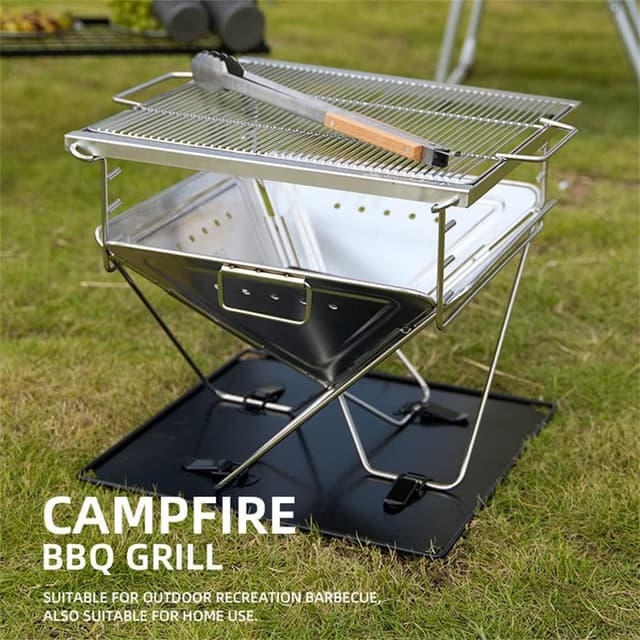 Stainless Steel Portable Camping BBQ Grill - 713069