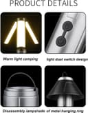 Rechargeable Telescopic Camping Light 3000mAh