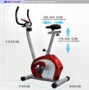 SkyLand Magnetic Indoor Cycling Bike for Home Gym Adjustable Seat, Digital Monitor, 8 Resistance Levels, Upright Exercise Bike  - 713507