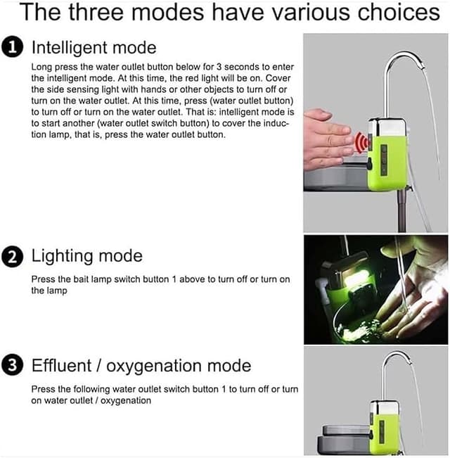 مضخة مياه لاسلكية للرحلات 2600 مللي أمبير Portable Water Pump Tool