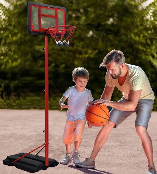 SkyLand Basketball Hoop and Stand Set Adjustable Height 145-250 cm