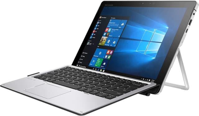 Refurbished Elite X2 1012 G1 Convertible 2-in-1 Laptop With 12.3-Inch Touchscreen Display,Intel Core M5 Processor/6th Gen/8GB RAM/256GB SSD/Intel UHD Graphics 515 English Silver - 713374