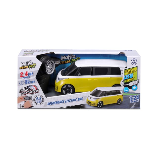 1:24 Rc Premium  - Volkswagen Electric Bus - 2.4 Ghz (Usb Rechargeable) 
 RC Remote Control Vehicle 2.4Ghz USB Gift for Kids Girls & Boys Electric Powered High Speed Vehicle for All Ages - 715025