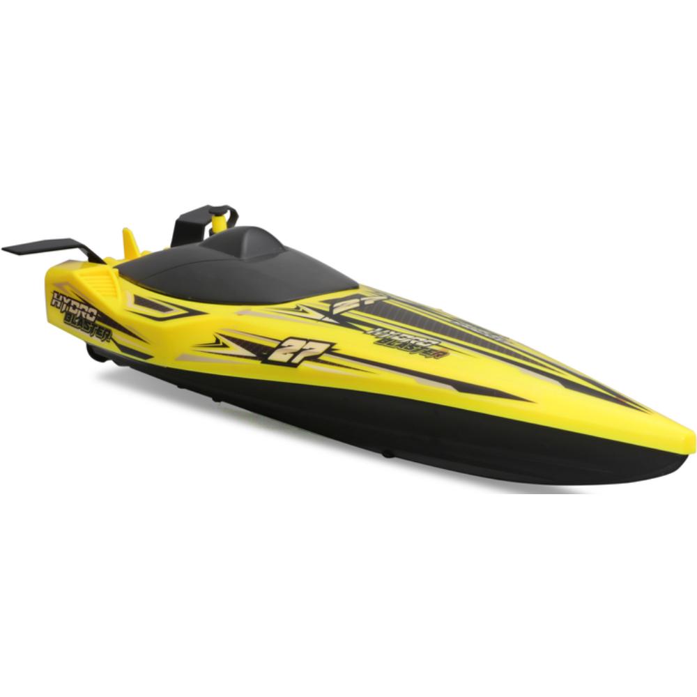 R/C- Hydro Blaster Boat Yellow/Black RC Remote Control Vehicle 2.4Ghz USB Gift for Kids Girls & Boys Electric Powered High Speed Vehicle for All Ages