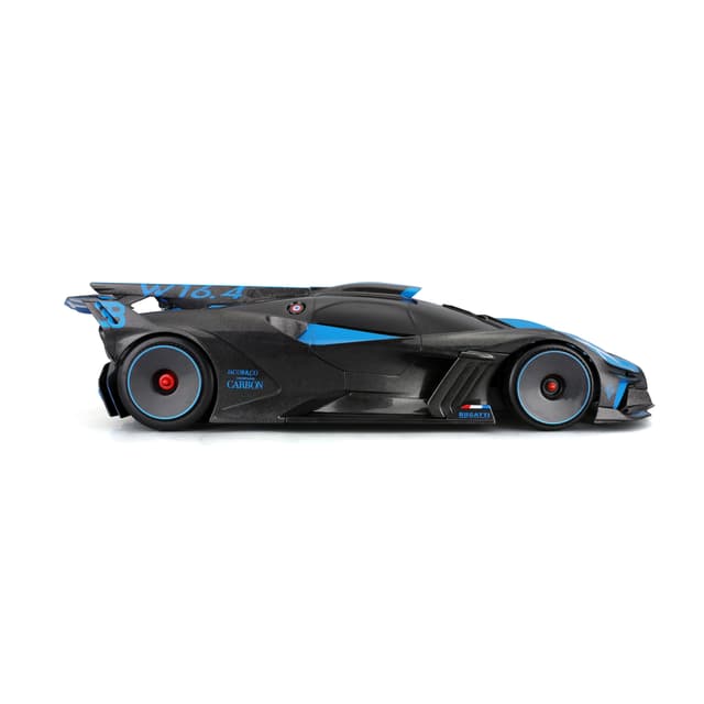 لعبة سيارة ريموت كنترول بوغاتي بوليد 1:14 كهربائية أسود وأزرق من مايستو تيك Maisto Tech Street Series Rc Bugatti Bolide Vehicle