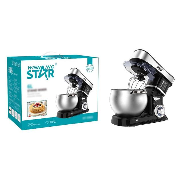 عجانة كهربائية كبيرة وينينج ستار 6 لتر 1200 واط Winning Star Kitchen Stand Mixer for Baking