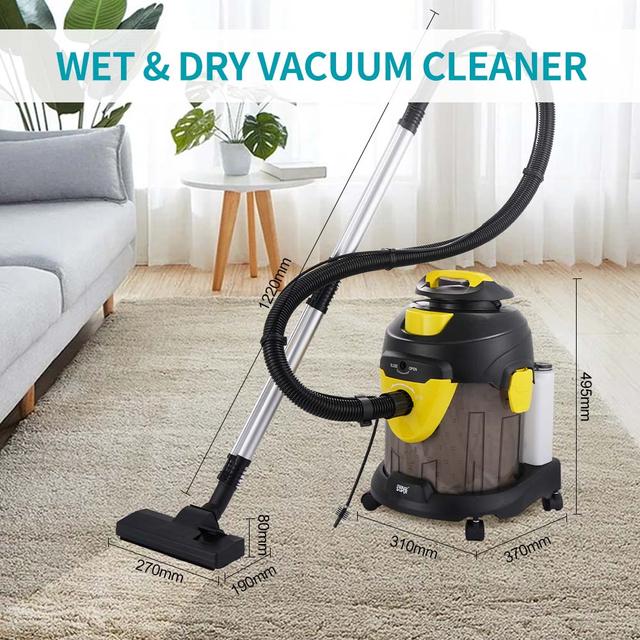 مكنسة كهربائية برميل جاف ورطب وينينج ستار 1400 واط 15 لتر Winning Star Electric Wet and Dry Vacuum Cleaner
