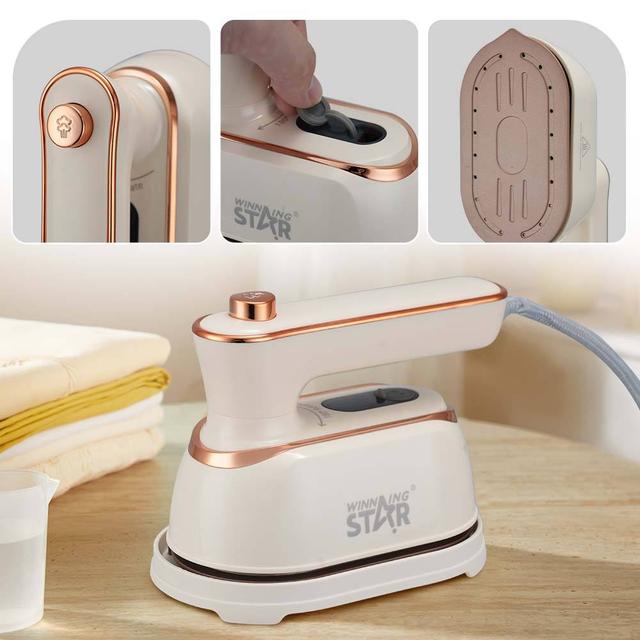 مكواة بخار للسفر صغيرة وينينج ستار 1000 واط Winning Star PTC Heating Travel Iron for Clothes - SW1hZ2U6MzQzNTkzOA==