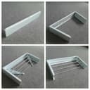 منشر غسيل جداري قابل للطي أبيض 60 سم Fordable Clothes Drying Rack