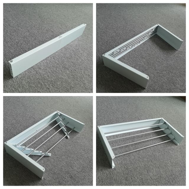 منشر غسيل جداري قابل للطي أبيض 60 سم Fordable Clothes Drying Rack