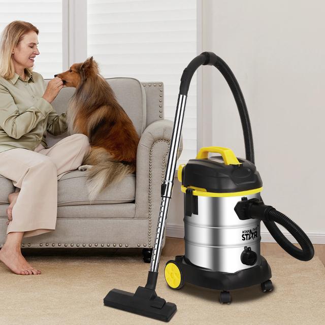 Winning Star Stainless Steel Dry/Wet Vacuum Cleaner 1600W 25L 16kPa