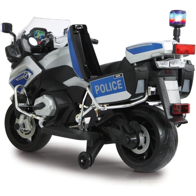 دراجة نارية شرطة كهربائية للاطفال بي ام دبليو 12 فولط فضي مايتس Myts Licensed 12V BMW Kids Police Motorbike