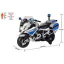دراجة نارية شرطة كهربائية للاطفال بي ام دبليو 12 فولط فضي مايتس Myts Licensed 12V BMW Kids Police Motorbike