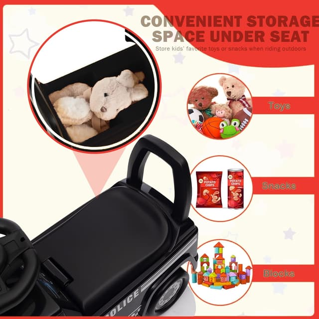 سيارة دفع مرسيدس بنز أكتروس لإطفاء الحرائق باللون الأسود من شركة مايتس  Myts Mercedes Benz Actros Fire Fighting Push Car Black