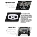 سيارة جيب روبيكون جلاديتور مرخصة للأطفال بقوة 12 فولت باللون الرمادي من شركة مايتس  Myts 12V Licensed Jeep Rubicon Gladiator kids rideon Grey