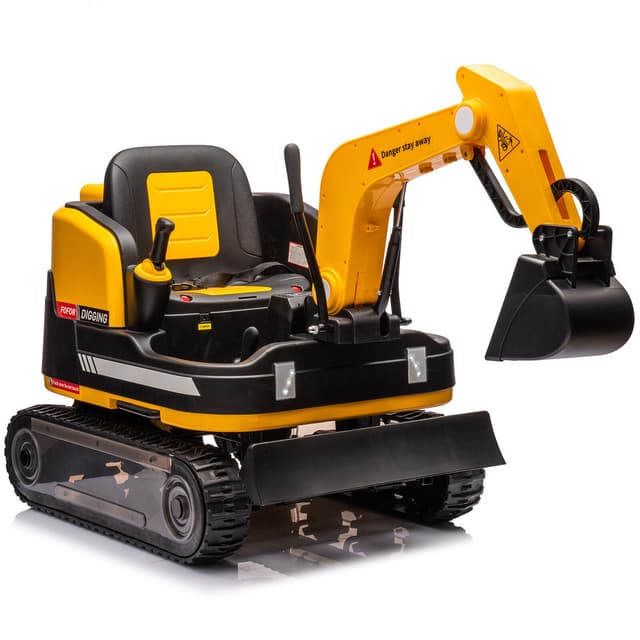Myts Mini Engineer Remote Control Ride-On Excavator for Kids - Yellow