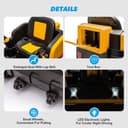 Myts Mini Engineer Remote Control Ride-On Excavator for Kids - Yellow