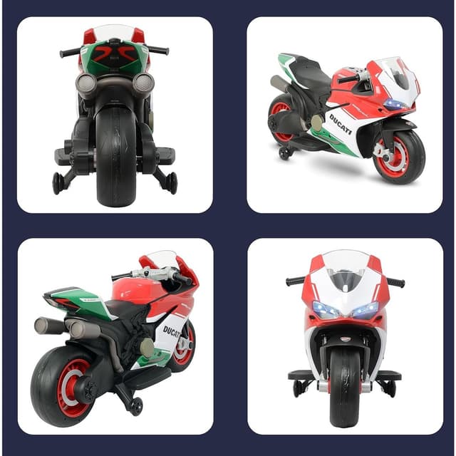 Myts Electric Ducati Sport Bike for Kids 12V Power-Packed Riding Fun- Red