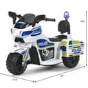 Myts Kids Electric Police Motorbike Power Adventure in One - White