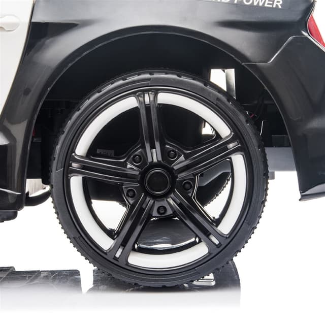 سيارة شرطة كهربائية للأطفال بقوة 12 فولت باللون الأسود من شركة مايتس Myts 12 Volts Kids Police Kids electric Car Black