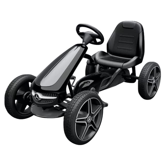 سيارة سباق بيدالنج مرسيدس باللون الأسود من شركة مايتس Myts Pedalling Go Kart Racer Mercedes-Benz - Black