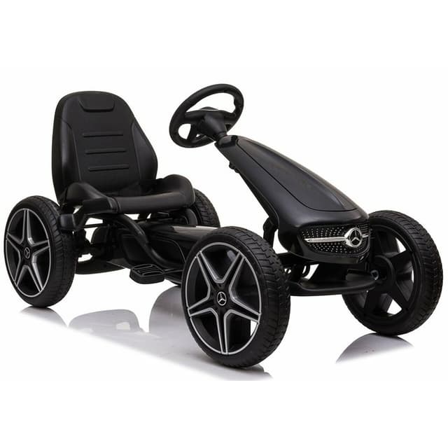 سيارة سباق بيدالنج مرسيدس باللون الأسود من شركة مايتس Myts Pedalling Go Kart Racer Mercedes-Benz - Black