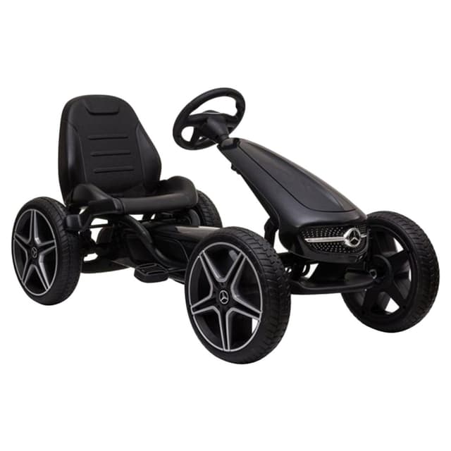 سيارة سباق بيدالنج مرسيدس باللون الأسود من شركة مايتس Myts Pedalling Go Kart Racer Mercedes-Benz - Black