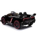 سيارة لامبورجيني فينينو 12 فولت ذات مقعدين باللون الأسود من شركة مايتس Myts - 12V Lamborghini Veneno 2 Seater Ride On Car - Black